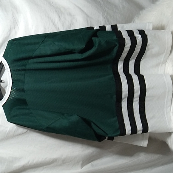 SALE! SOLD OUT 90s Adidas Hockey Jersey Vintage Sz.XXL USA Couple Spots RARE - Picture 6 of 8